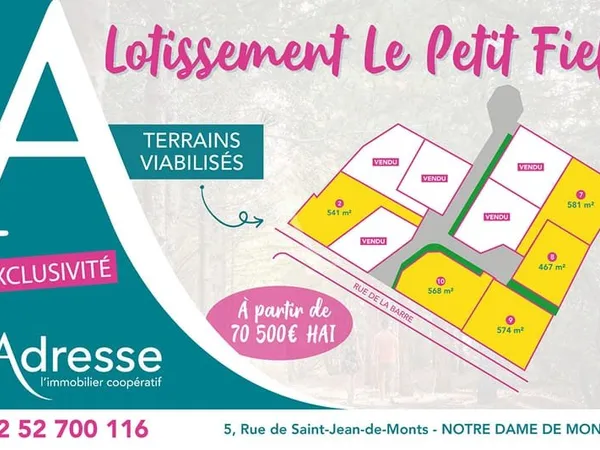 Terrain 541 m²