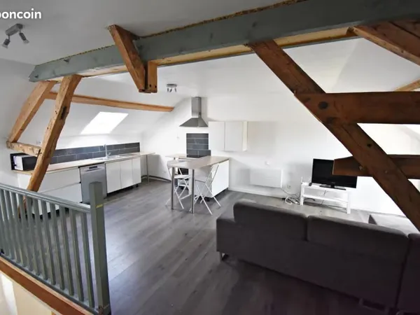 Appartement duplex meublé 2 ch T3 90 m2