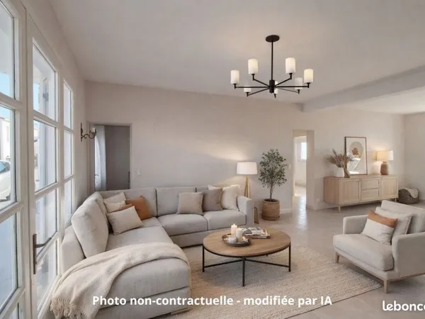 Maison T4 de plain pied avec appartement T2 à l'étage