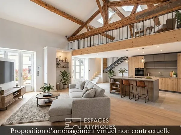 Maison de caractère rénovée avec jardin au sein d'une propriété du XIXe siècle