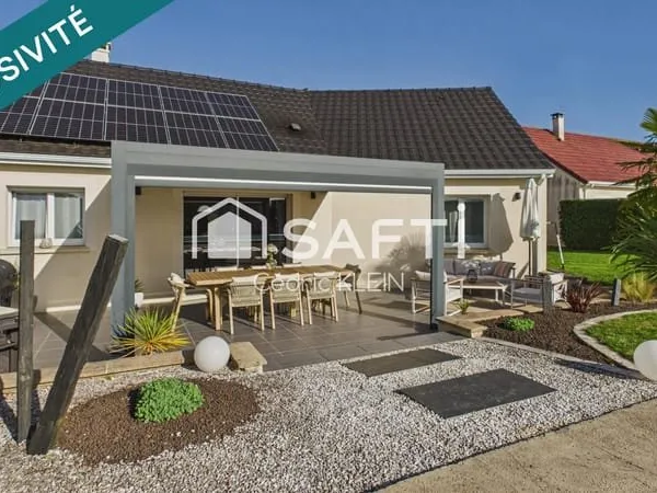 Pavillon plain-pied moderne avec piscine