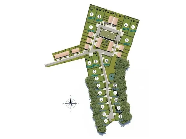 Terrain 610 m²