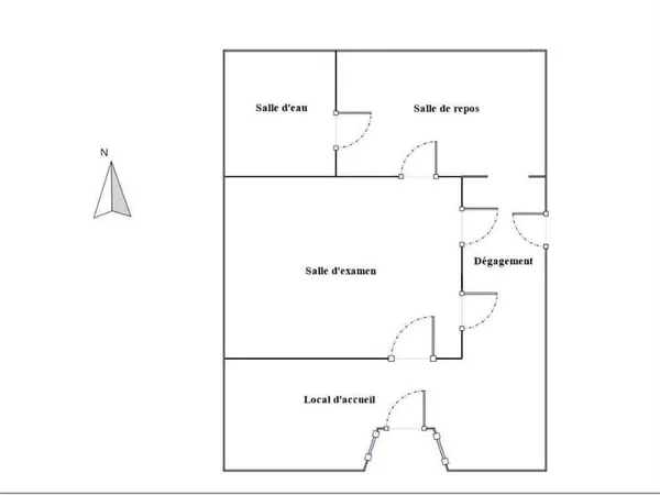 Local commercial 61 m²