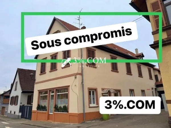 3%COM Appartement F4 avec 3 chambres au centre de Hochfelden