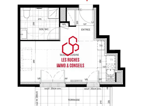 Appartement 1 pièce 29 m²