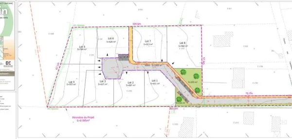 Terrain 637 m² Saint-Nauphary