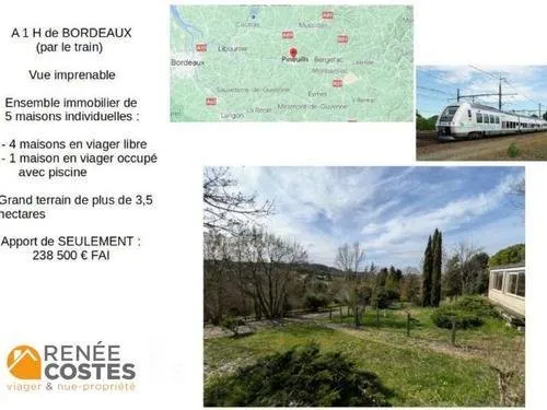 Viager libre - F78-H88 ans - PINEUILH (33220)