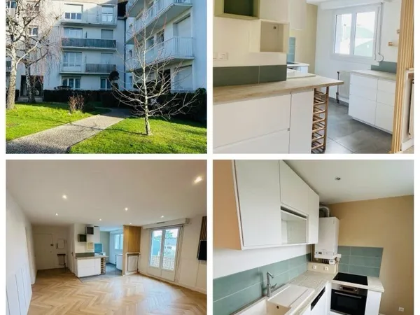 Appartement T3 rénové centre bourg