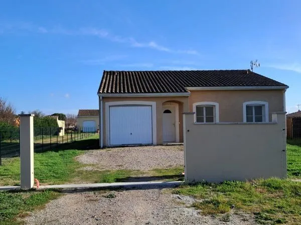 Maison 3 chambres avec terrain clos