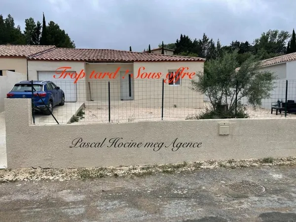 Villa plain-pied 120 M2, 3 chambres terrain 505 M2