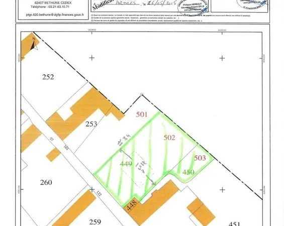 Terrain 817 m² LANDRETHUN LES ARDRES