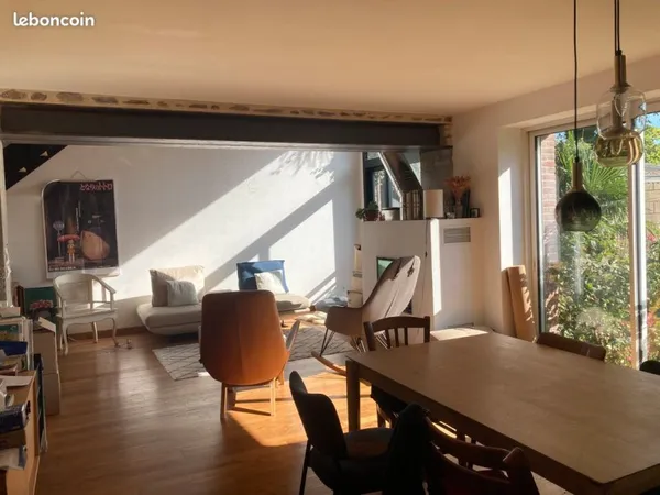 Appart./maison avec jardin