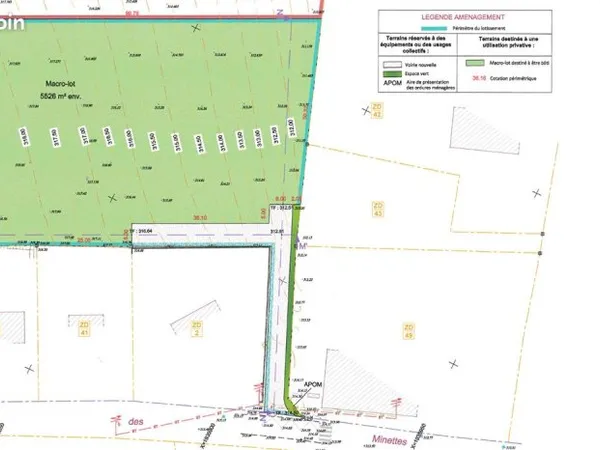 Terrain 6062 m² RIOZ