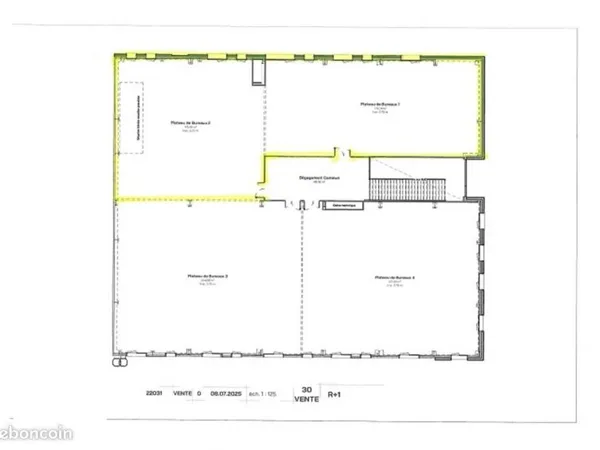 Bureau 356 m²