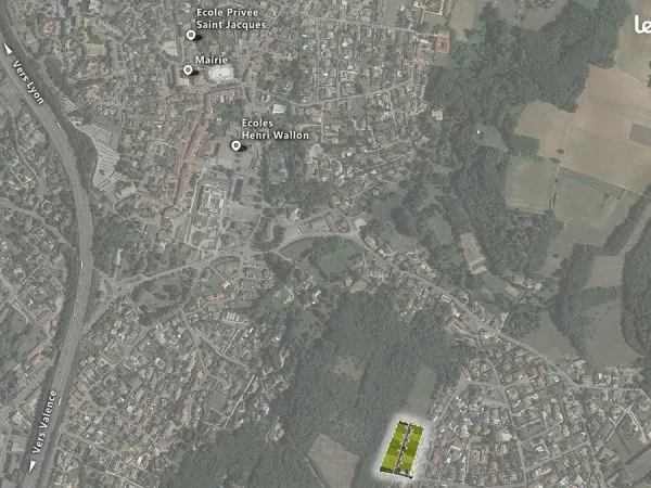 Terrain 386 m² Roussillon