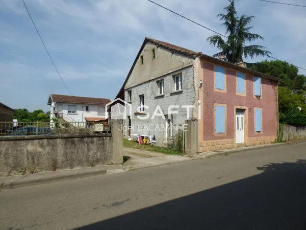 Plaisance du Gers, Immeuble rapport de 2 maisons avec studio, 1 T2 et 2 T3