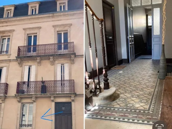 F2 meublé de charme dans immeuble de caractère