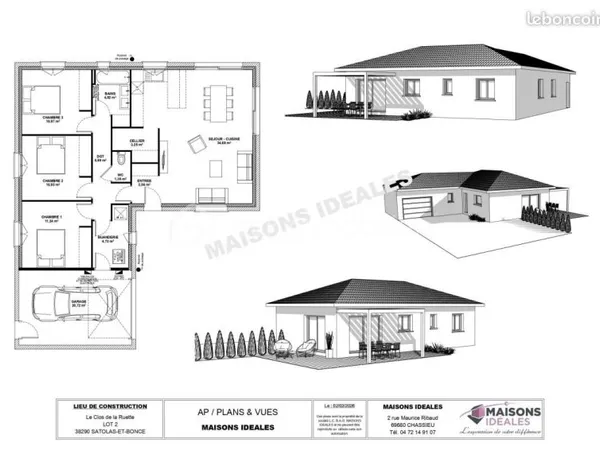 Terrain 810 m² Satolas Et Bonce