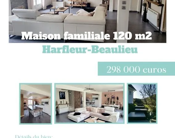 Maison 5 pieces beaux volumes 120 m2
