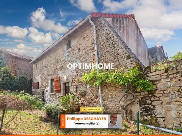 Maison de Charme en Pierre 69 m² - 3 pièces - 2 Chambres - Terrasse - DOMPIERRE LES EGLISES (87)