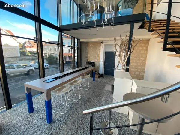 Bureaux atypiques 100 m² duplex sur 2 niveaux - verrière spectaculaire - terrasse privative 32 m² - 