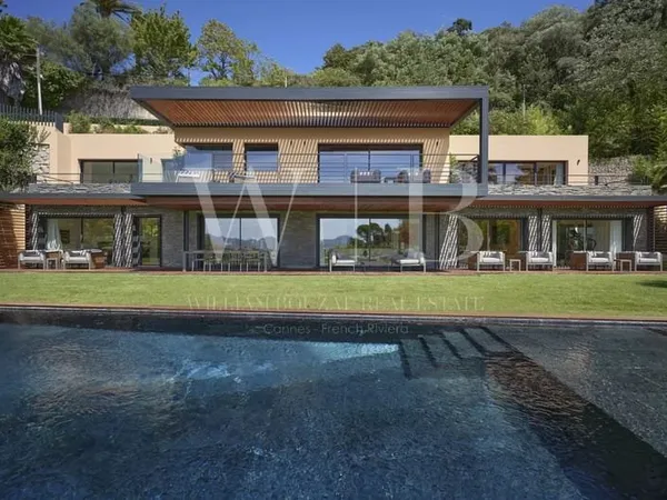 Cannes la Californie - Exceptionnelle signature contemporaine - vue mer panoramique