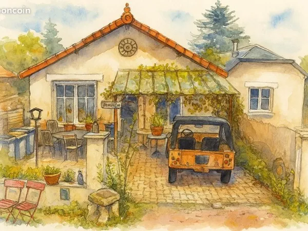Maison au bord de l'eau à rénover