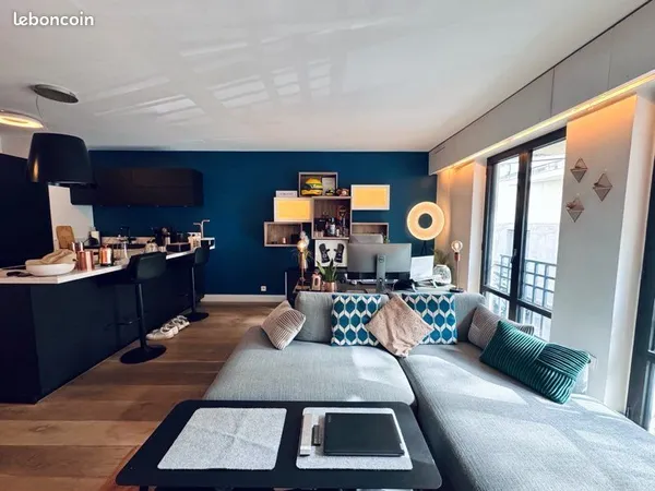 Loue appartement meublé 2 pièces 50m² Paris 17ème - Parc Monceau