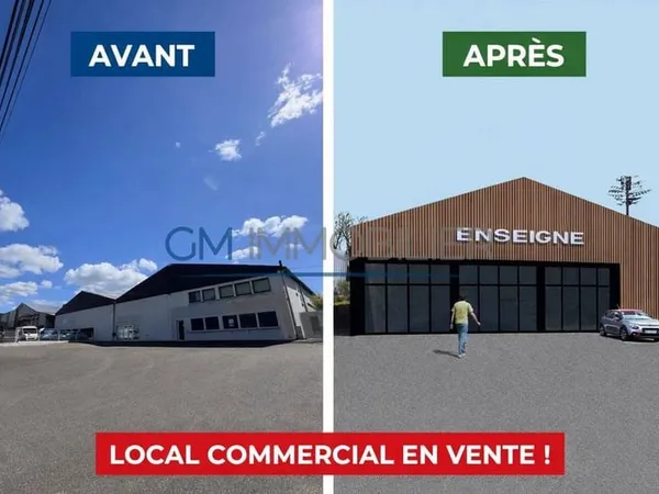 Local commercial 800 m²