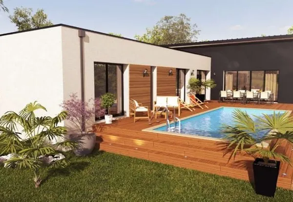 Projet de construction d'une maison 153 m² avec terrain à HAUTE-GOULAINE (44)
