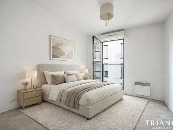 Appartement 68 m2 Asnières / Bords de Seine - 3 pièces -2 chambres - Balcon- 2 places parking