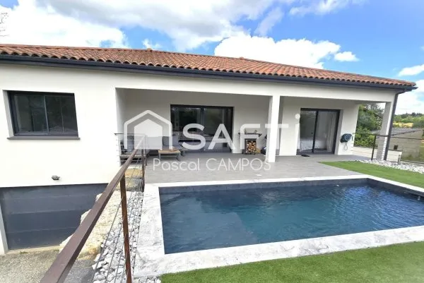 Maison t5 de 166 m² avec piscine et grand garage