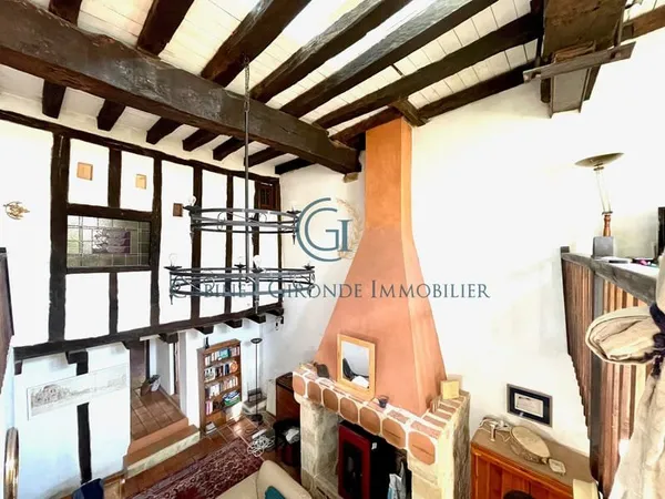 LANGON : MAISON PIERRE 3 CHAMBRES BUREAUX CAVE