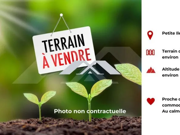 Terrain 1150 m² Petite Ile