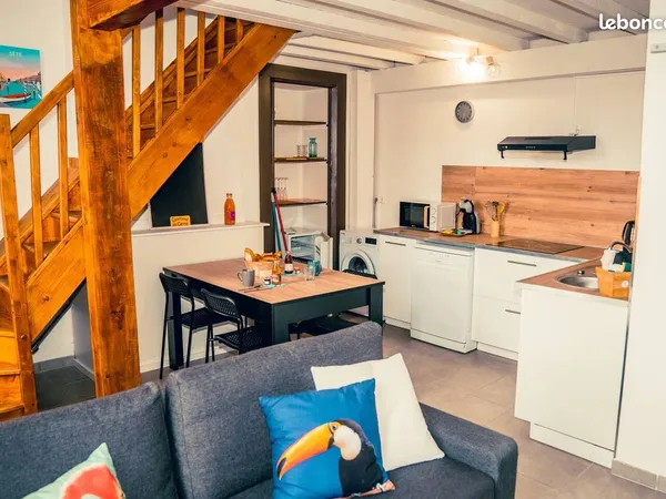 Appartement mezzanine proche gare, theatre