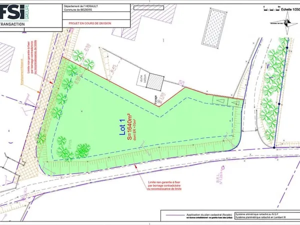 Terrain à bâtir - Béziers - 1640 m²