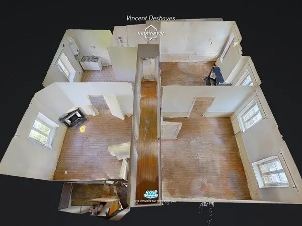 Toul (Cathédrale) : 3 pièces principales ; 86 m2 Carrez, cave et grenier