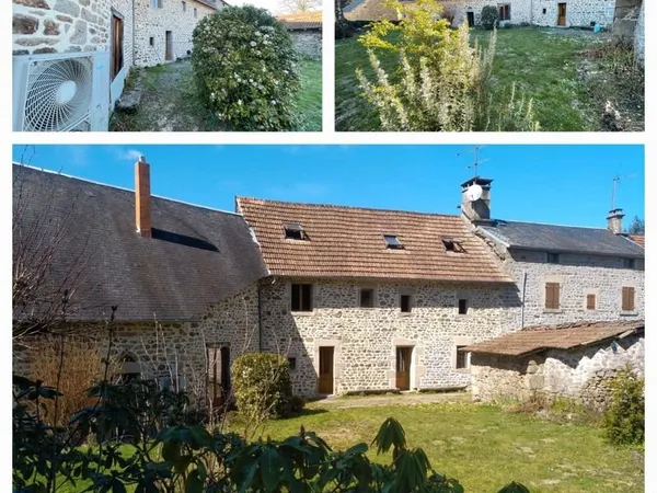 Maison rénovée, granges et terrain