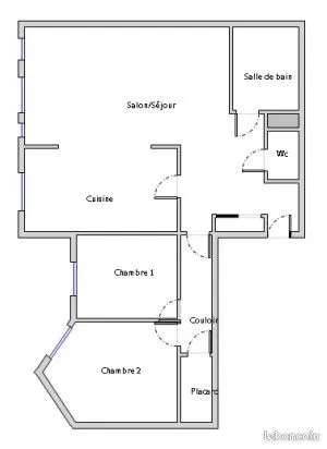 Appartement 3 pièces 69m²