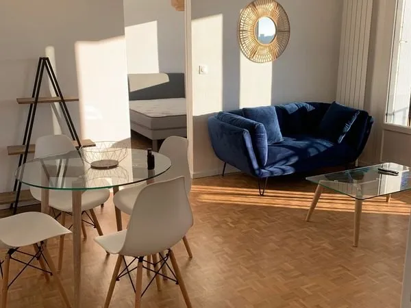 T2 rénové 43 m² - Balcon exposé Sud - Parking - Calme absolu - Meublé - Nantes Nord