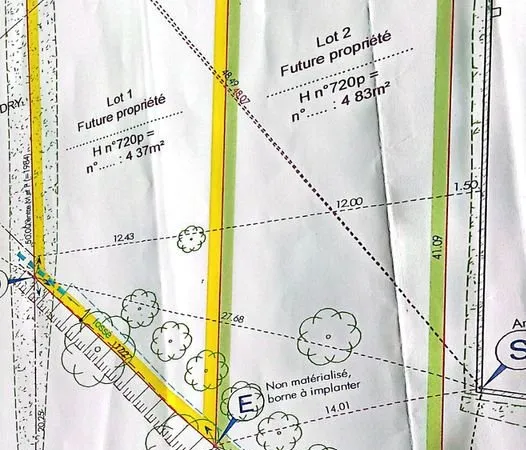 Terrain constructible et viabilisé