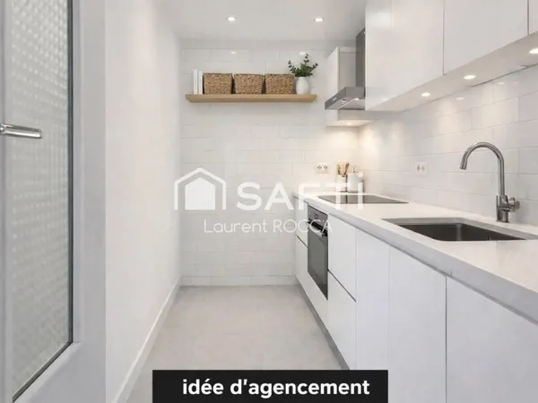 Appartement type T1 centre Moutiers à renover