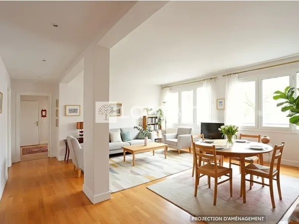 Appartement Paris 4 pièce(s) 102 m2 avec deux caves.