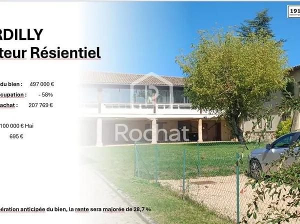 VIAGER OCCUPÉ - APPARTEMENT 179 m2 - CAVE - GARAGE - PARKING