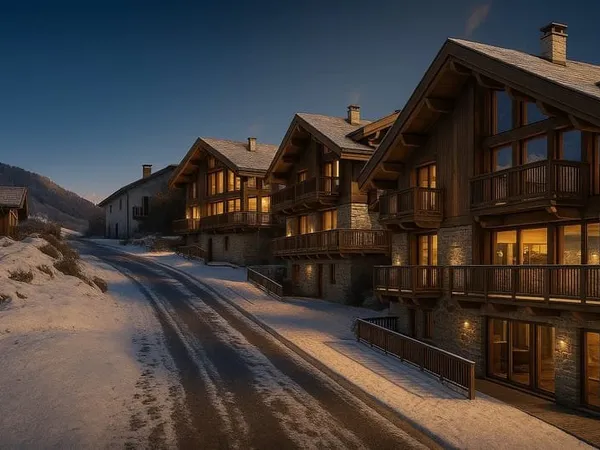 Terrain avec Permis 3 Chalets Luxe