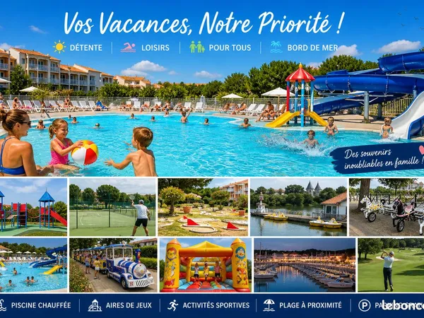 Vue lac exceptionnelle - Résidence avec piscines & activités - Port Bourgenay