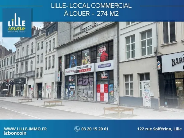 Local commercial 274 m² LILLE