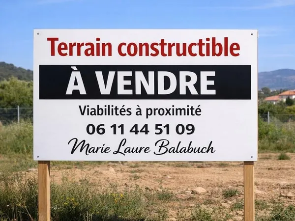 La Valette Du Var -Terrain constructible de 960 m2