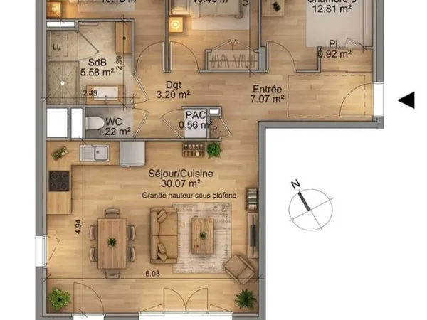 Opportunité incroyable pour devenir propriétaire de votre appartement 3 chambres avec terrasse