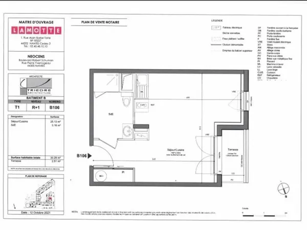 Appartement 1 pièce 30 m²